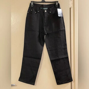 LAUREN JEANS‎ CO. by RALPH LAUREN Petite Linen Pants in Black